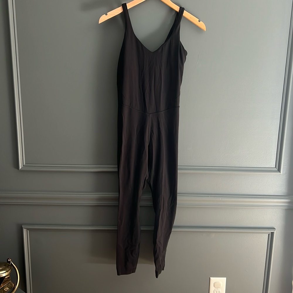 Black V-Neck Women's Jumpsuit